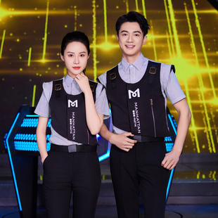 新款龙丽儿酒吧服务员工作服短袖酒店夜场PARTYKTV会所夏季工装