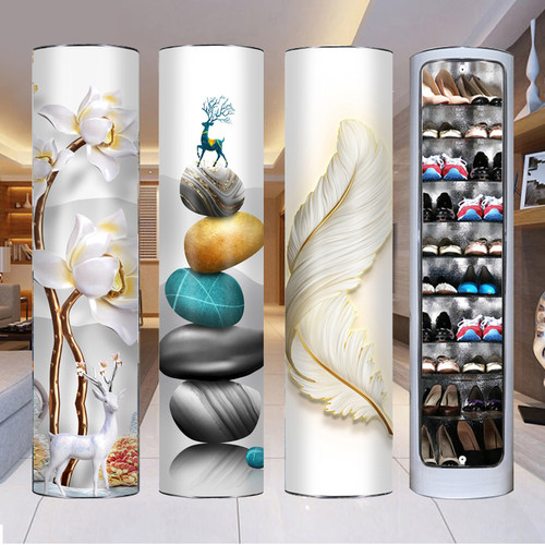 创意360度旋转鞋柜收纳柜