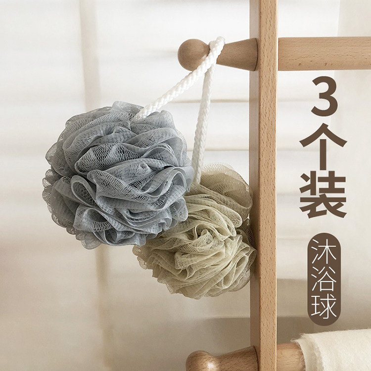 大号沐浴球柔软浴球花泡泡洗澡搓澡搓背起泡洗浴不散可爱两用