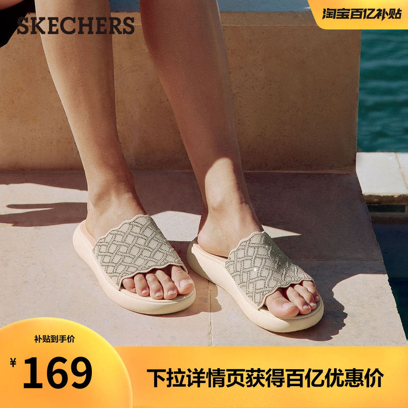斯凯奇女款外穿拖鞋一脚蹬休闲鞋图片