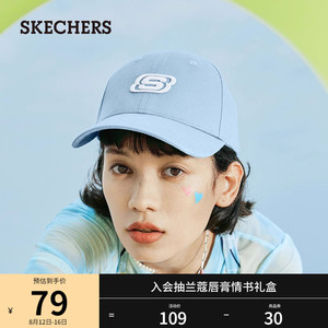 Skechers斯凯奇女男情侣同款遮阳鸭舌帽运动棒球帽时尚百搭