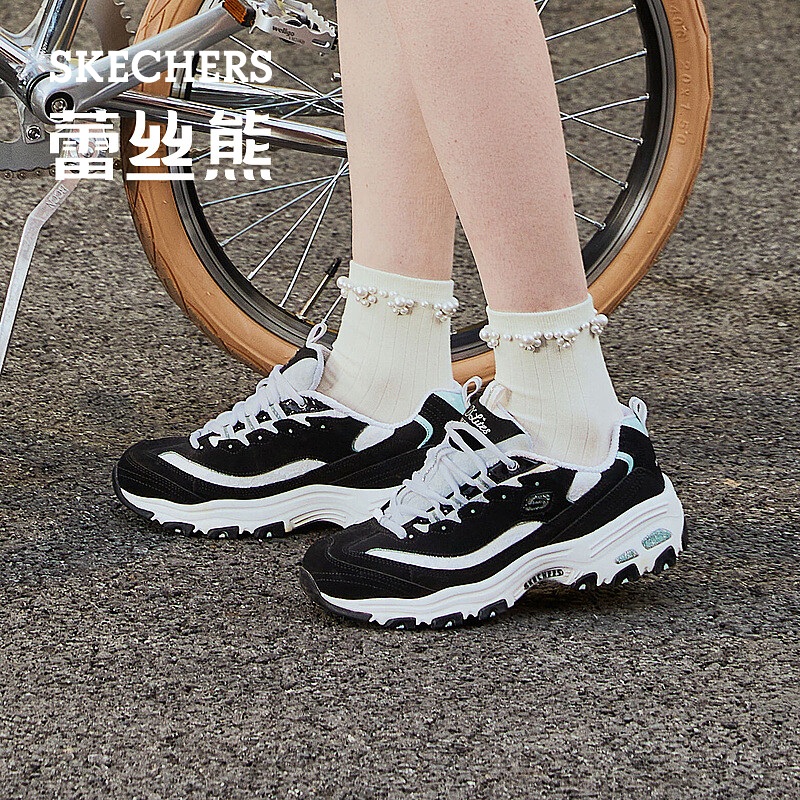 斯凯奇熊猫鞋老爹鞋休闲鞋小白鞋