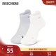 斯凯奇女款 短袜 潮流百搭休闲袜2双装 耐磨运动袜户外中筒经典 时尚