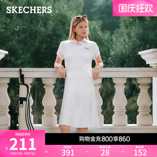 連衣裙修身 運動休閑裙子 POLO針織短袖 Skechers斯凱奇2025夏女新款