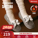 加绒保暖乐福鞋 女鞋 豆豆鞋 玛丽珍鞋 斯凯奇奶贝鞋 蝴蝶结单鞋 冬季