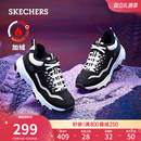 女鞋 加绒绒保暖复古休闲鞋 熊猫鞋 厚底增高运动鞋 老爹鞋 斯凯奇冬季