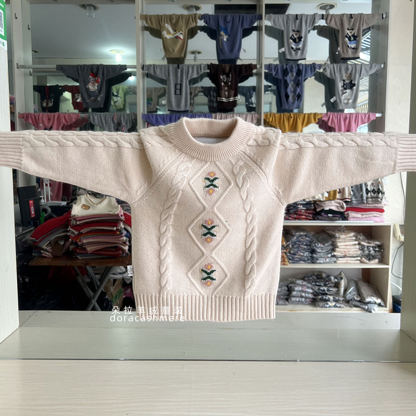 新品女童加厚女宝宝打底羊绒衫