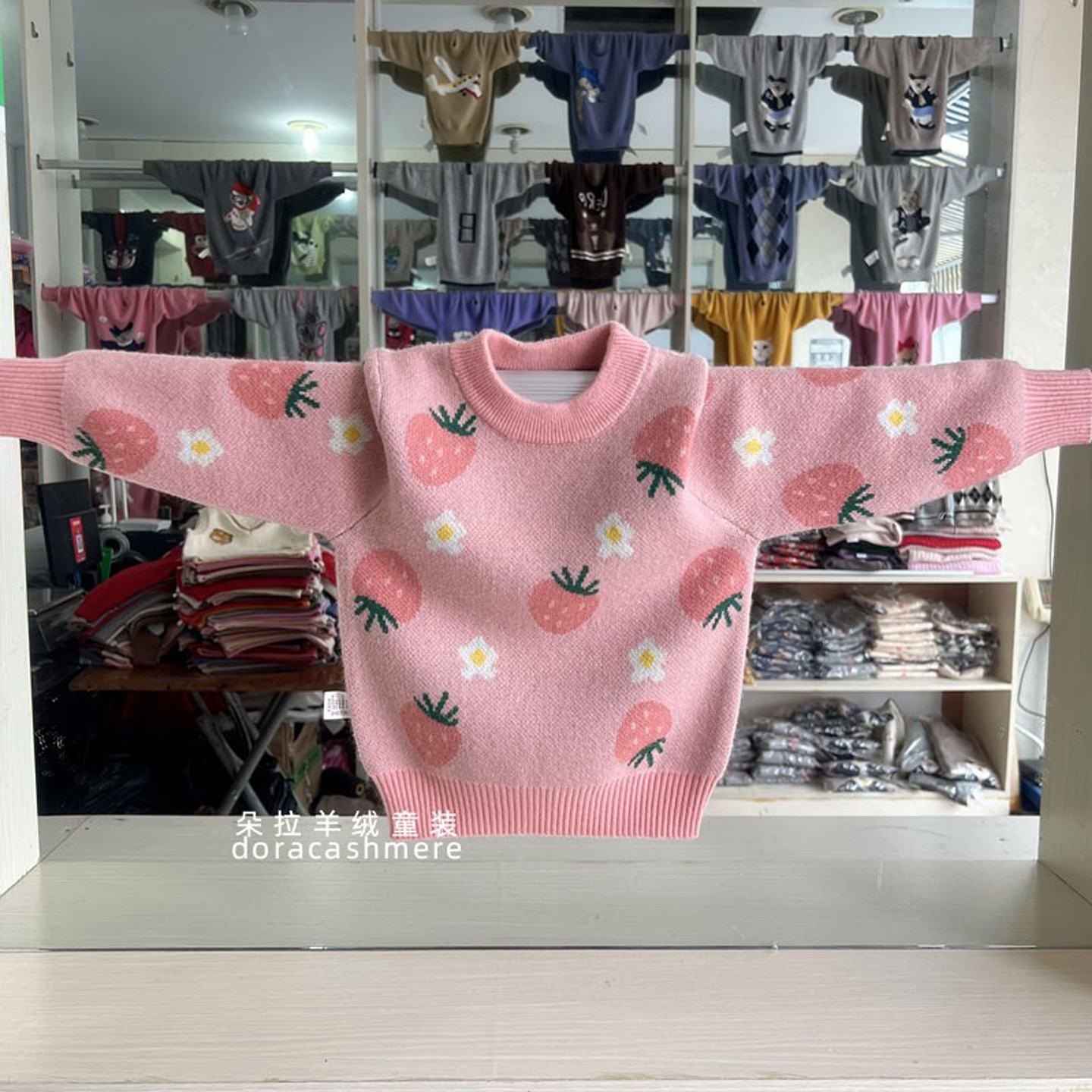 新品女童套头毛衣加厚儿童羊绒衫