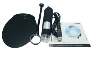 免驱动手持式数码显微镜皮肤检测仪高倍带万向支架电脑USB显微镜