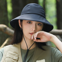 渔夫帽女2024新款夏季户外骑车遮阳防紫外线太阳帽女士防晒帽子