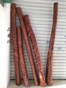 白酸枝原木顶梁柱 花枝圆木 木雕摆件 风水定海神针 木料