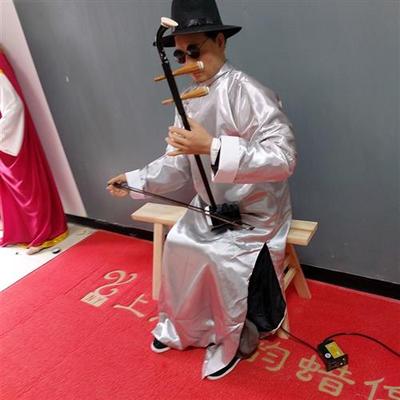 拉二胡蜡像(专利产品仿冒必究)机器人蜡像定做