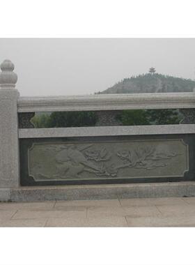 石刻浮雕栏杆厂家河边石质栏杆板价格路边花岗岩栏杆图