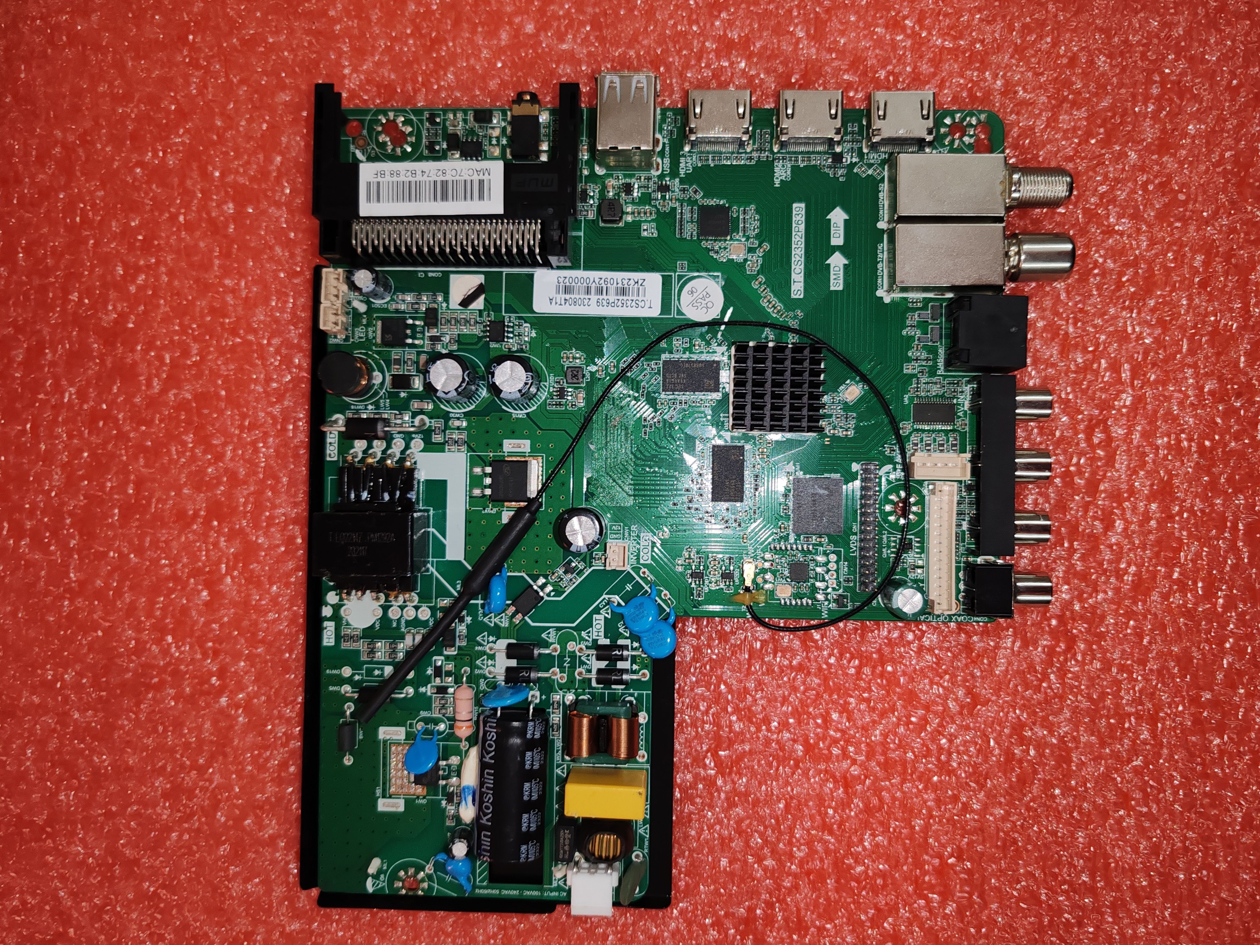 S.T.CS2352P639  3合1电视机主板国外用电视制式禁用各种电视频道
