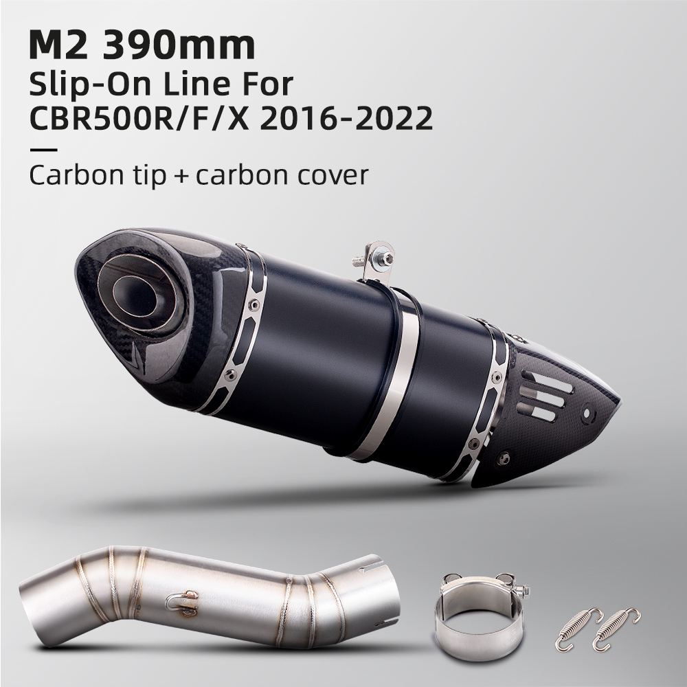适用于CBR500R排气管改装CB500F中段 M20斜三角51MM无损直上16-22