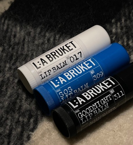 瑞典LA BRUKET润唇膏椰子杏仁 橙花 急救sos薄荷唇膏14g