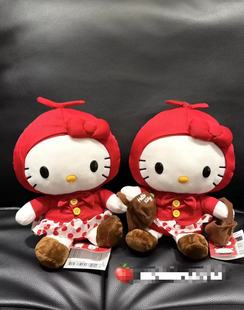 现货韩国采购正品 三丽鸥可爱限定hellokitty小红帽户外野餐33cm