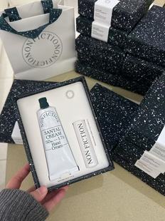 现货韩国nonfiction护手霜onuk同款檀香木质奶香润唇膏圣诞套装