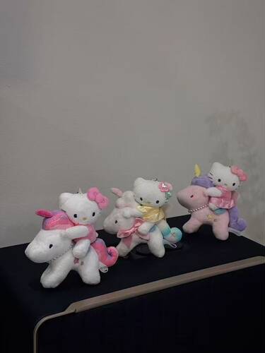 现货韩国Sanrio限定三丽鸥独角兽hellokitty可爱毛绒挂件钥匙扣