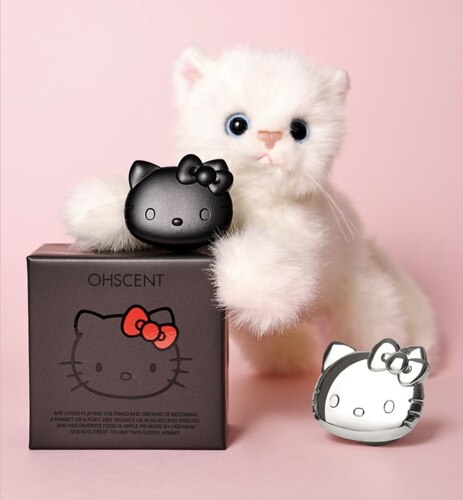 韩国限定HelloKitty&OhScent联名款可爱出风口装饰车载香薰香水