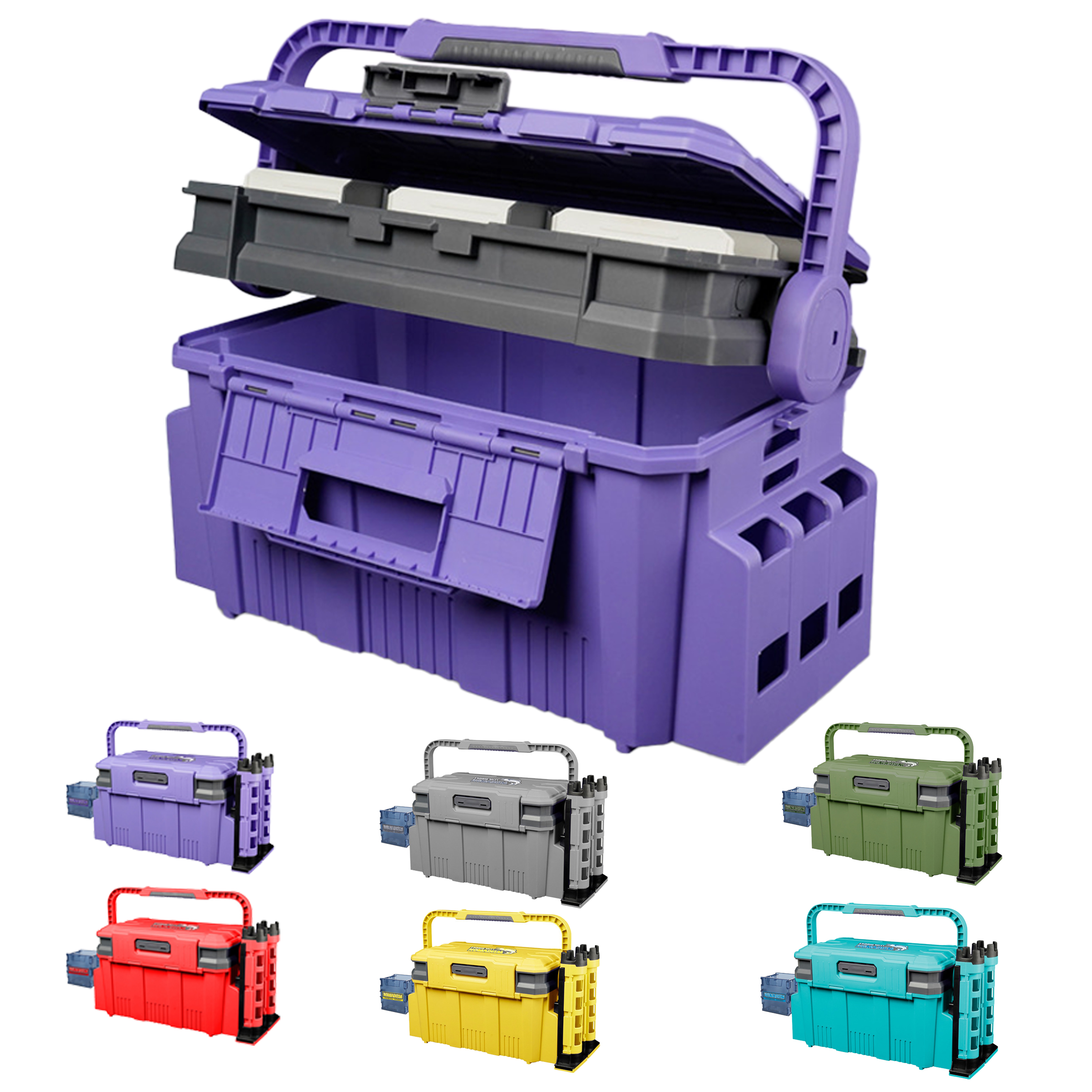 大型多功能手提钓箱收纳箱大容量路亚箱可坐可插竿