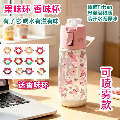 玩味环喷雾水杯儿童女孩卡通户外图片