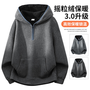 青少年卫衣男款2026新款美式连帽宽松运动帽衫春秋欧美街头外套头