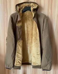 特大码现货日系AZ男中棉罗纹夹克珊瑚绒面料双面穿5L6L8L壮汉福音