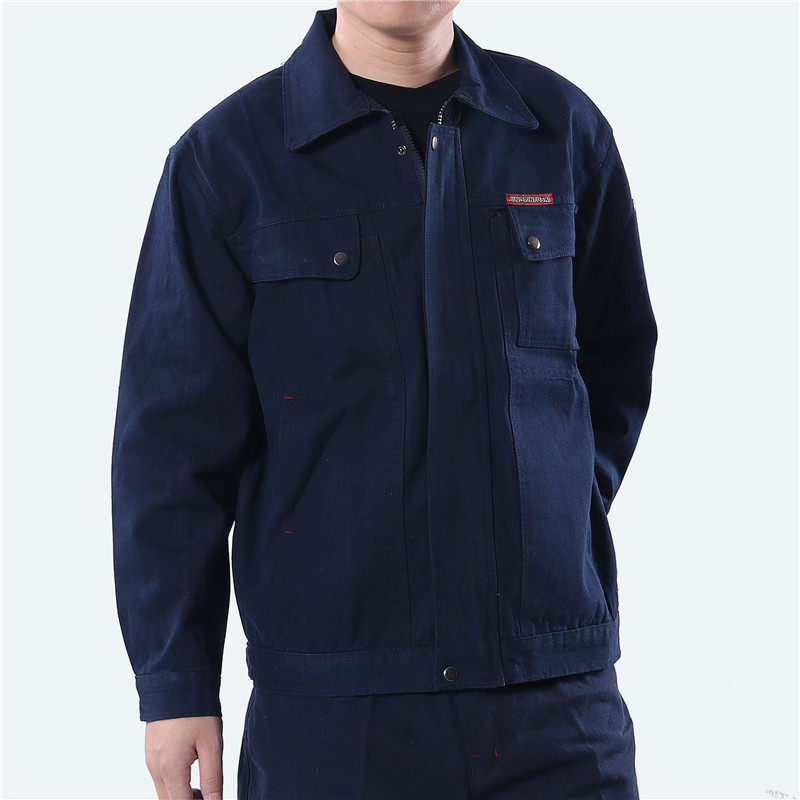 耐磨耐脏牛仔工作服套装男秋冬加厚电焊工工装厂服劳保服耐烫工衣