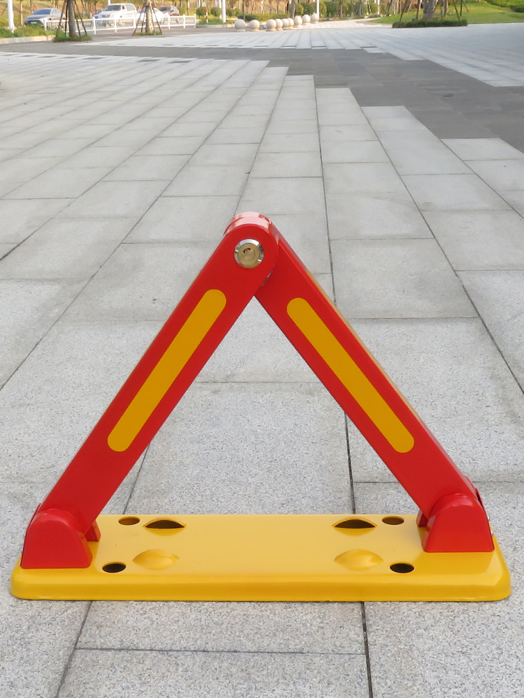 Solid triangular ground lock parking space lock thickened anti-collision anti-pry parking space ground pile parking position lock anti-occupancy artifact