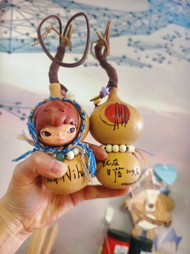 葫芦烙画工艺葫芦送礼吉祥葫芦日落周边小野葫芦挂件创意孙燕姿