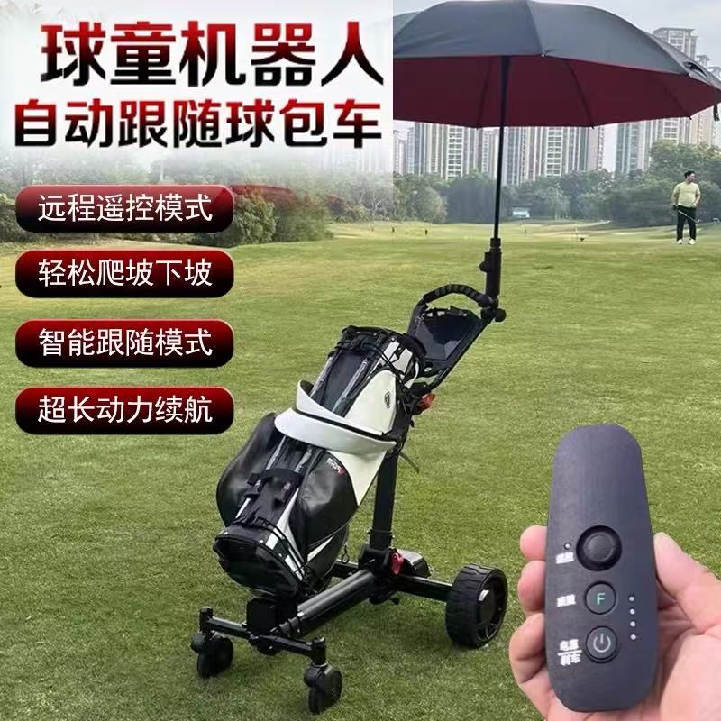电动跟随遥控手推高尔夫球包车