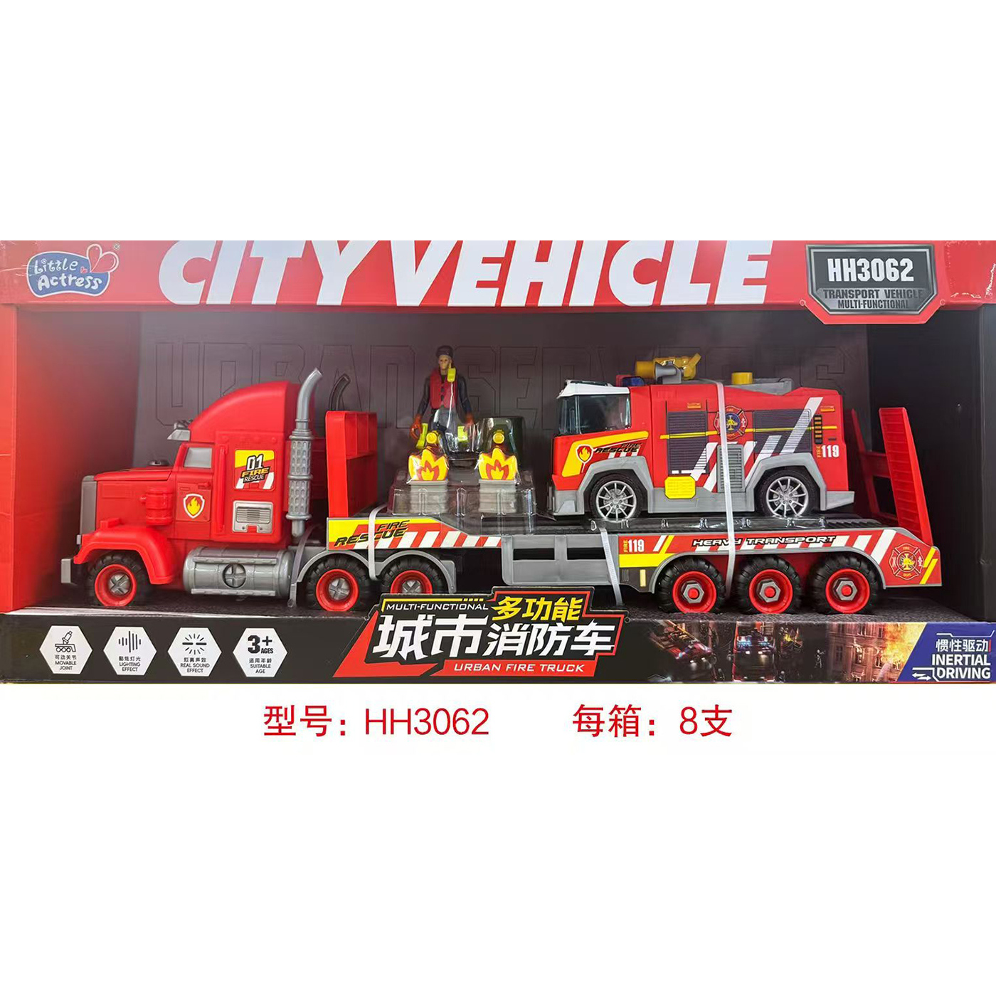 小演员超大仿真惯性多功能用车