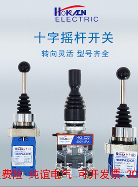按钮CS-4022主令XD2-PA24摇杆HKA1-41QZ自复LS2-3十字201换向开关