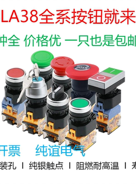 LAY39C-11DT带灯带锁LA38-20X3旋钮ZS紧急停止MZ大头蘑菇按钮开关