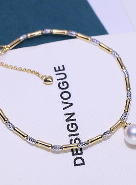 DIY配件S925纯银珍珠手链空托