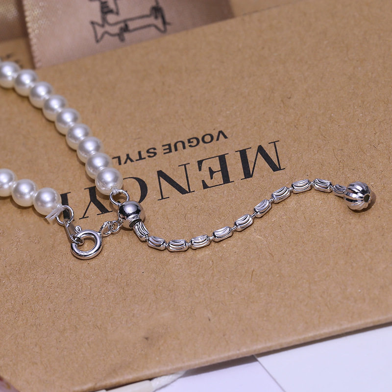 DIY饰品配件S925纯银珍珠项链手