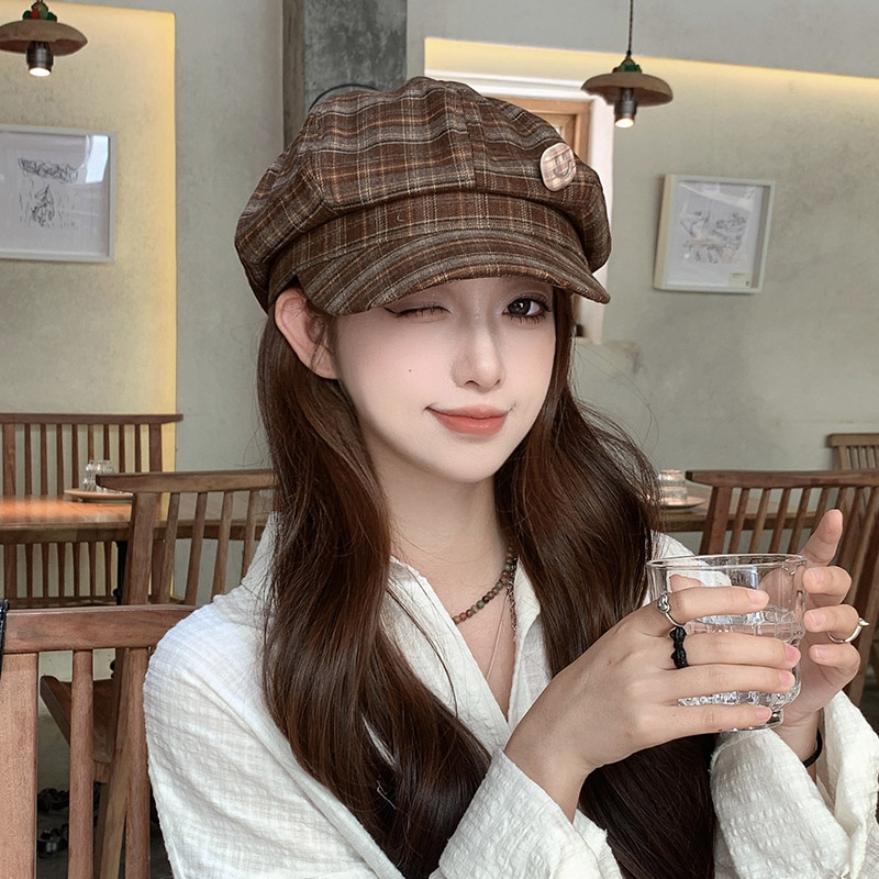 韩版文艺清新鸭舌贝雷帽