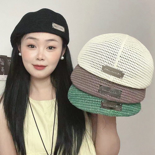 韩版时尚镂空贝雷帽夏季立体