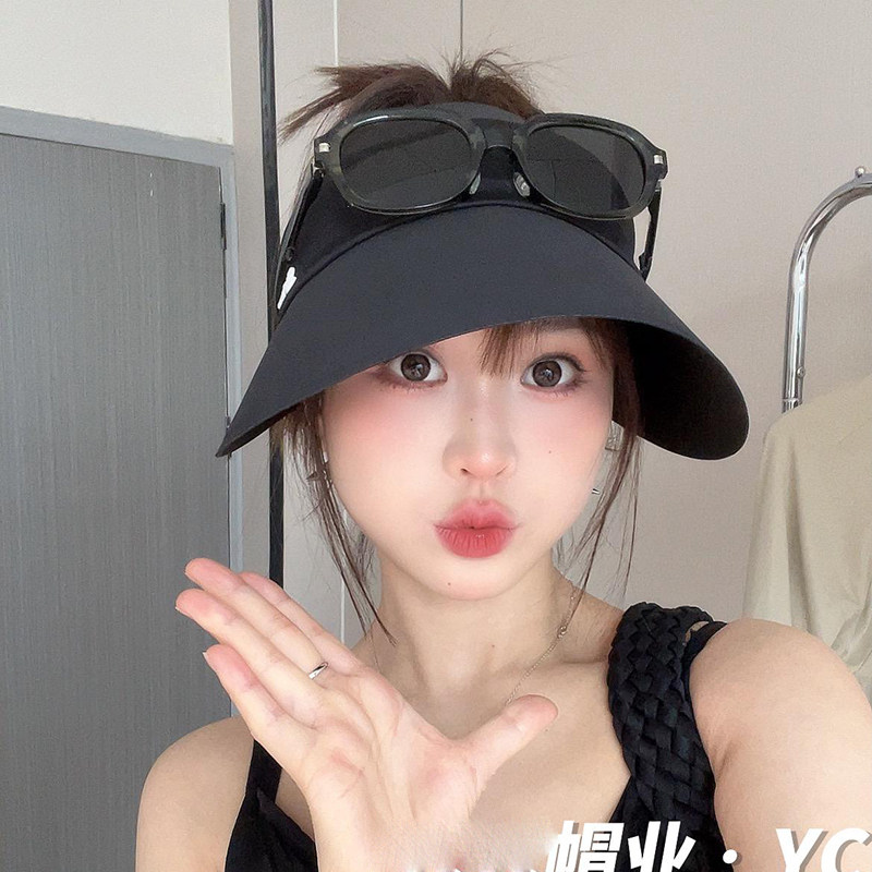 空顶帽户外休闲女春夏大帽檐
