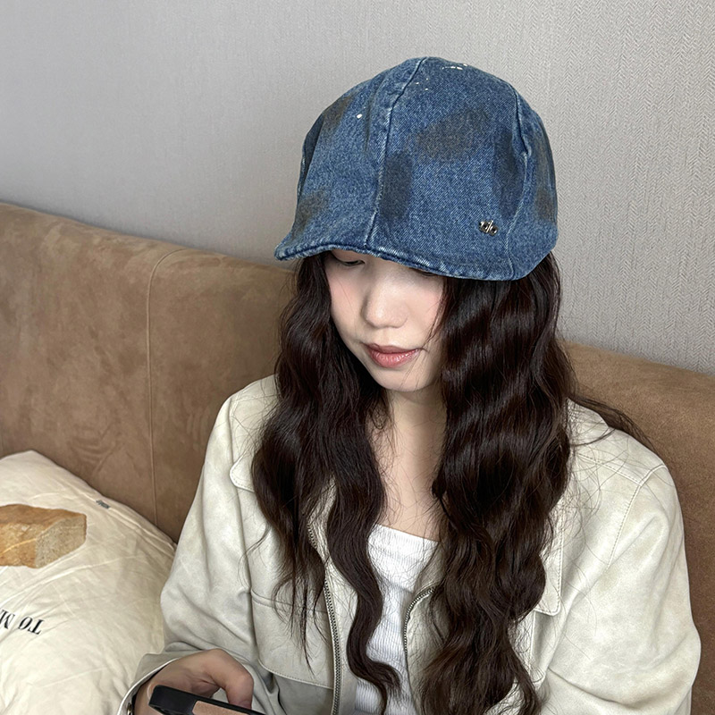 日系牛仔涂鸦前进帽子女