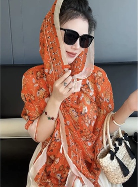 巴比伦旅游防晒披肩女时尚沙滩巾