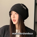 慵懒风素颜遮脸堆堆帽子女春秋2025新款 包头帽百搭冷帽显脸小 时尚