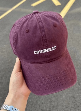 新款字母刺绣COY加宽帽檐显脸小鸭舌帽子女休闲百搭棒球帽情侣帽