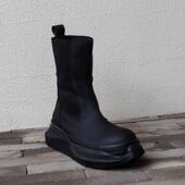 暗黑O时尚 潮男鞋 韩版 松糕靴子复古圆头双层厚底增高男女R鞋 老爹鞋