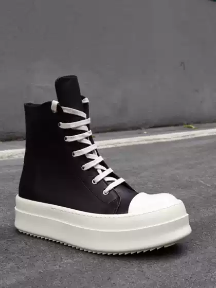 Dark Tribe R High-Heeled Platform Shoes with Extreme Height Increase, Sky-High O Street Fashion Men's Shoes and Boots, Versatile and Stylish, 6cm European Style