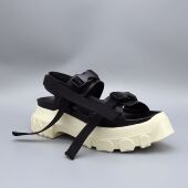 R夏季 松糕沙滩鞋 O坦克底厚底增高复古罗马凉鞋 欧洲站男女潮流韩版