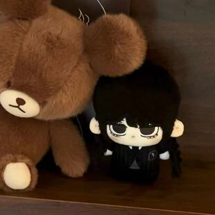 美剧星期三Wednesday 属性10cm棉花娃娃毛绒玩偶挂件周边