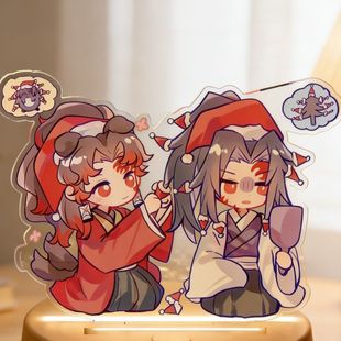 同人谷鬼灭之刃 继国兄弟 Q版立牌自制亚克力立牌卧室装饰摆件