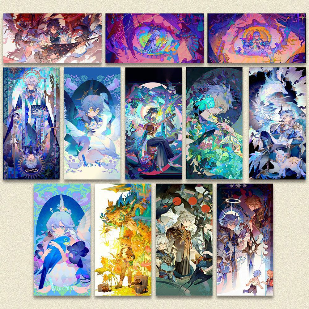 48张崩铁如我所书明信片高颜值知更鸟丹恒砂金白厄游戏周边卡片